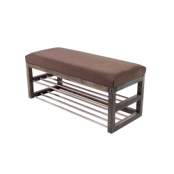 Ławka Pufa Tapicerowana Siedzisko Gładkie Brązowy LPG-5 Rozmiary od 50 cm do 200 cm