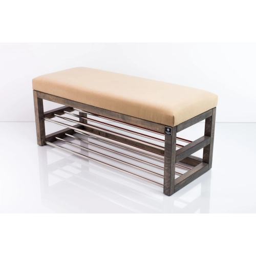 Ławka Pufa Tapicerowana Siedzisko Gładkie Cappuccino LPG-5 Rozmiary od 50 cm do 200 cm