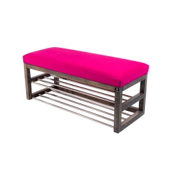 Ławka Pufa Tapicerowana Siedzisko Gładkie Różowy LPG-5 Rozmiary od 50 cm do 200 cm
