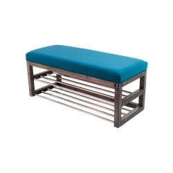 Ławka Pufa Tapicerowana Siedzisko Gładkie Turkus LPG-5 Rozmiary od 50 cm do 200 cm