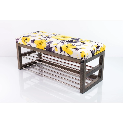 Ławka Pufa Tapicerowana Siedzisko Gładkie Żółty LPG-5 Rozmiary od 50 cm do 200 cm