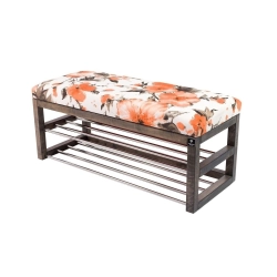 Ławka Pufa Tapicerowana Siedzisko Gładkie Marakesz Pomarańczowy LPG-5 Rozmiary od 50 cm do 200 cm