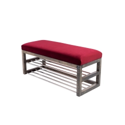 Ławka Pufa Tapicerowana Siedzisko Gładkie Bordowy LPG-5 Rozmiary od 50 cm do 200 cm