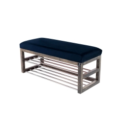 Ławka Pufa Tapicerowana Siedzisko Gładkie Granatowy LPG-5 Rozmiary od 50 cm do 200 cm
