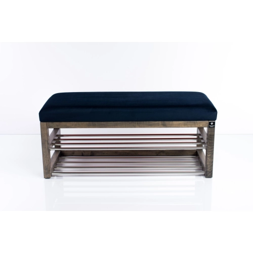 Ławka Pufa Tapicerowana Siedzisko Gładkie Granatowy LPG-5 Rozmiary od 50 cm do 200 cm