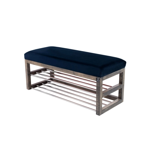 Ławka Pufa Tapicerowana Siedzisko Gładkie Granatowy LPG-5 Rozmiary od 50 cm do 200 cm