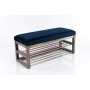 Ławka Pufa Tapicerowana Siedzisko Gładkie Granatowy LPG-5 Rozmiary od 50 cm do 200 cm