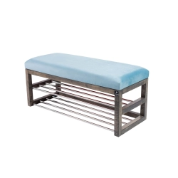 Ławka Pufa Tapicerowana Siedzisko Gładkie Jasny Błękit LPG-5 Rozmiary od 50 cm do 200 cm