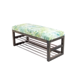 Ławka Pufa Tapicerowana Siedzisko Gładkie Liście Monstery LPG-5 Rozmiary od 50 cm do 200 cm