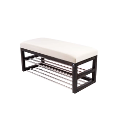 Ławka Pufa Tapicerowana Siedzisko Gładkie Ecru LPG-5 Rozmiary od 50 cm do 200 cm