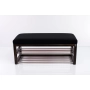 Ławka Pufa Tapicerowana Siedzisko Gładkie Czarny LPG-5 Rozmiary od 50 cm do 200 cm