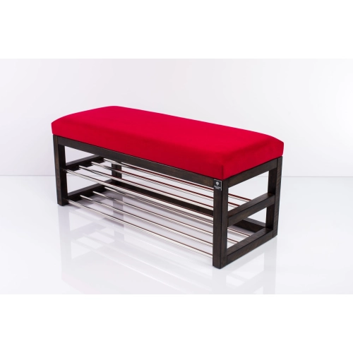 Ławka Pufa Tapicerowana Siedzisko Gładkie Czerwony LPG-5 Rozmiary od 50 cm do 200 cm