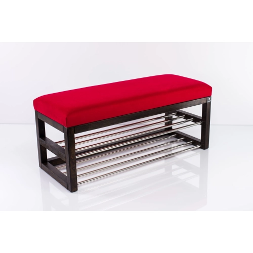 Ławka Pufa Tapicerowana Siedzisko Gładkie Czerwony LPG-5 Rozmiary od 50 cm do 200 cm