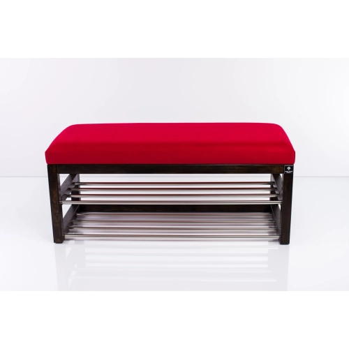 Ławka Pufa Tapicerowana Siedzisko Gładkie Czerwony LPG-5 Rozmiary od 50 cm do 200 cm