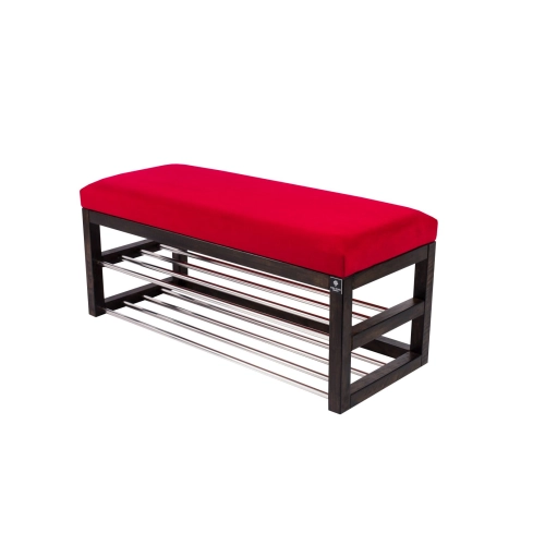 Ławka Pufa Tapicerowana Siedzisko Gładkie Czerwony LPG-5 Rozmiary od 50 cm do 200 cm