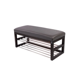 Ławka Pufa Tapicerowana Siedzisko Gładkie Ekoskóra Grafit LPG-5 Rozmiary od 50 cm do 200 cm