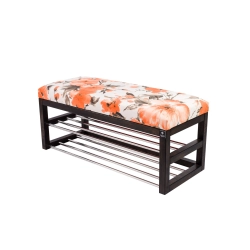 Ławka Pufa Tapicerowana Siedzisko Gładkie Marakesz Pomarańczowy LPG-5 Rozmiary od 50 cm do 200 cm