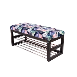 Ławka Pufa Tapicerowana Siedzisko Gładkie Akwarela Kwiaty Ptaki LPG-5 Rozmiary od 50 cm do 200 cm