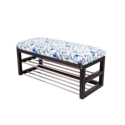 Ławka Pufa Tapicerowana Siedzisko Gładkie Kwiaty Malowane LPG-5 Rozmiary od 50 cm do 200 cm