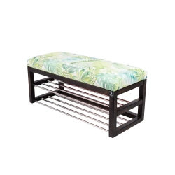 Ławka Pufa Tapicerowana Siedzisko Gładkie Liście Monstery LPG-5 Rozmiary od 50 cm do 200 cm