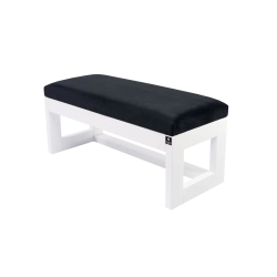 Ławeczka Pufa Tapicerowana Siedzisko Gładkie Grafit LPG-16 Rozmiary od 50 cm do 200 cm