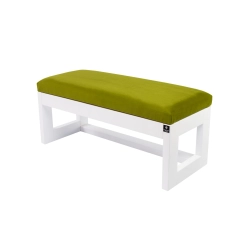 Ławka Pufa Tapicerowana Siedzisko Gładkie Zieleń Pistacja LPG-16 Rozmiary od 50 cm do 200 cm