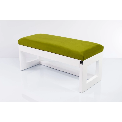 Ławka Pufa Tapicerowana Siedzisko Gładkie Zieleń Pistacja LPG-16 Rozmiary od 50 cm do 200 cm