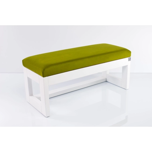 Ławka Pufa Tapicerowana Siedzisko Gładkie Zieleń Pistacja LPG-16 Rozmiary od 50 cm do 200 cm
