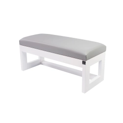 Ławka Pufa Tapicerowana Siedzisko Gładkie Ekoskóra Popiel LPG-16 Rozmiary od 50 cm do 200 cm