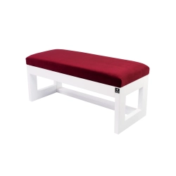 Ławka Pufa Tapicerowana Siedzisko Gładkie Bordowy LPG-16 Rozmiary od 50 cm do 200 cm