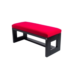 Ławka Pufa Tapicerowana Siedzisko Gładkie Czerwony LPG-6 Rozmiary od 50 cm do 200 cm