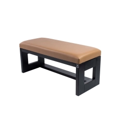 Ławka Pufa Tapicerowana Siedzisko Gładkie Ekoskóra Cappucino LPG-6 Rozmiary od 50 cm do 200 cm
