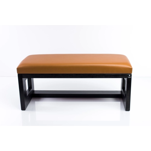 Ławka Pufa Tapicerowana Siedzisko Gładkie Ekoskóra Brąz LPG-6 Rozmiary od 50 cm do 200 cm