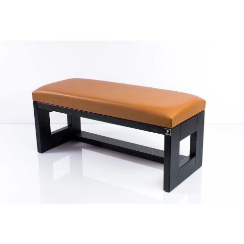 Ławka Pufa Tapicerowana Siedzisko Gładkie Ekoskóra Brąz LPG-6 Rozmiary od 50 cm do 200 cm