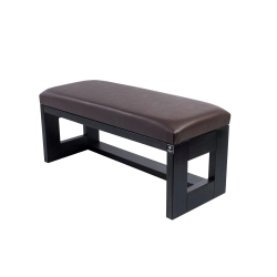 Ławka Pufa Tapicerowana Siedzisko Gładkie Ekoskóra Brąz LPG-6 Rozmiary od 50 cm do 200 cm