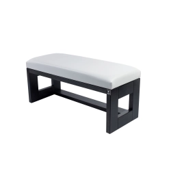 Ławka Pufa Tapicerowana Siedzisko Gładkie Ekoskóra Popiel LPG-6 Rozmiary od 50 cm do 200 cm
