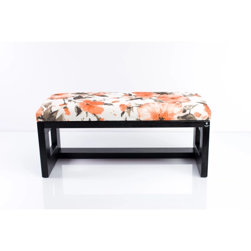 Ławka Pufa Tapicerowana Siedzisko Gładkie Pomarańczowy LPG-6 Rozmiary od 50 cm do 200 cm