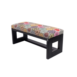 Ławka Pufa Tapicerowana Siedzisko Gładkie Hexagony Mandala LPG-6 Rozmiary od 50 cm do 200 cm