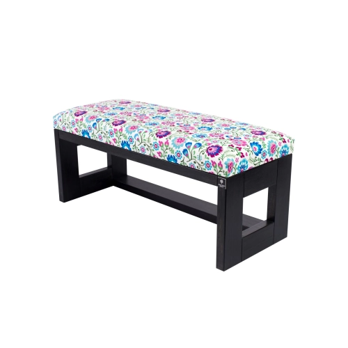 Ławka Pufa Tapicerowana Siedzisko Gładkie Kwiaty Łowieckie LPG-6 Rozmiary od 50 cm do 200 cm