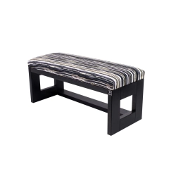 Ławka Pufa Tapicerowana Siedzisko Gładkie Malowane Paski LPG-6 Rozmiary od 50 cm do 200 cm