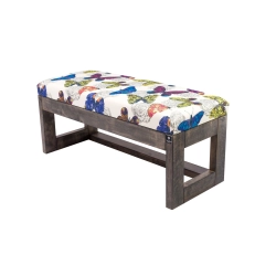 Ławka Pufa Tapicerowana Siedzisko Gładkie Butterfly 04 LPG-16 Rozmiary od 50 cm do 200 cm