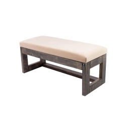 Ławeczka Pufa Tapicerowana Siedzisko Gładkie Beż LPG-16 Rozmiary od 50 cm do 200 cm
