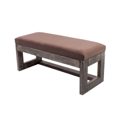 Ławka Pufa Tapicerowana Siedzisko Gładkie Brązowy LPG-16 Rozmiary od 50 cm do 200 cm