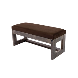 Ławka Pufa Tapicerowana Siedzisko Gładkie Brązowy LPG-16 Rozmiary od 50 cm do 200 cm