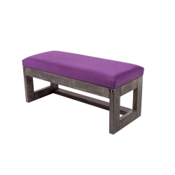 Ławka Pufa Tapicerowana Siedzisko Gładkie Fioletowy LPG-16 Rozmiary od 50 cm do 200 cm