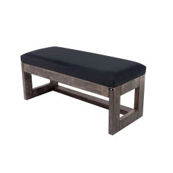 Ławeczka Pufa Tapicerowana Siedzisko Gładkie Grafit LPG-16 Rozmiary od 50 cm do 200 cm