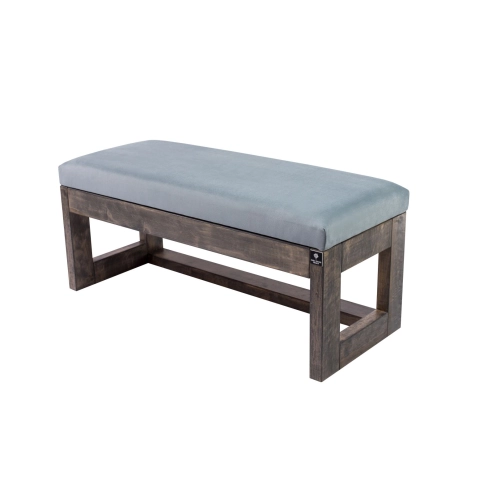 Ławeczka Pufa Tapicerowana Siedzisko Gładkie Popiel LPG-16 Rozmiary od 50 cm do 200 cm