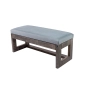 Ławeczka Pufa Tapicerowana Siedzisko Gładkie Popiel LPG-16 Rozmiary od 50 cm do 200 cm