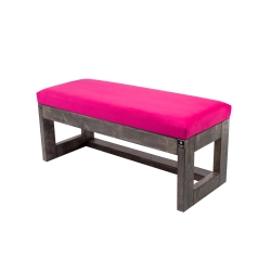 Ławka Pufa Tapicerowana Siedzisko Gładkie Różowy LPG-16 Rozmiary od 50 cm do 200 cm