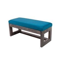Ławka Pufa Tapicerowana Siedzisko Gładkie Turkus LPG-16 Rozmiary od 50 cm do 200 cm
